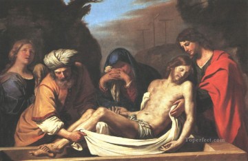 グエルチーノ Painting - キリストの埋葬 バロック様式 グエルチーノ